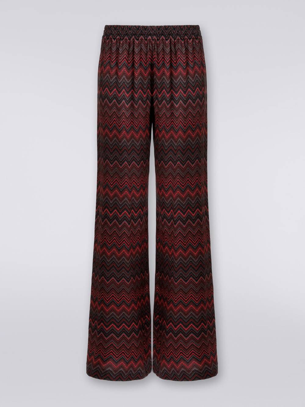 M Missoni Pantaloni in viscosa jacquard a zig zag Saldi