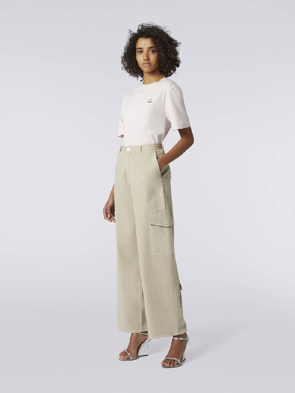 M Missoni Pantaloni cargo in cotone Offerte
