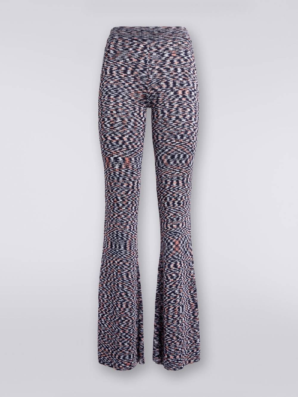 M Missoni Pantaloni flare in misto viscosa fiammata Vendita Calda