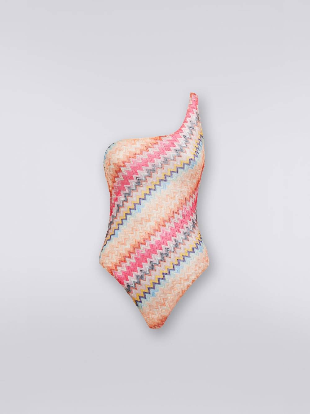 M Missoni Costume intero monospalla in viscosa chevron I Più Venduti