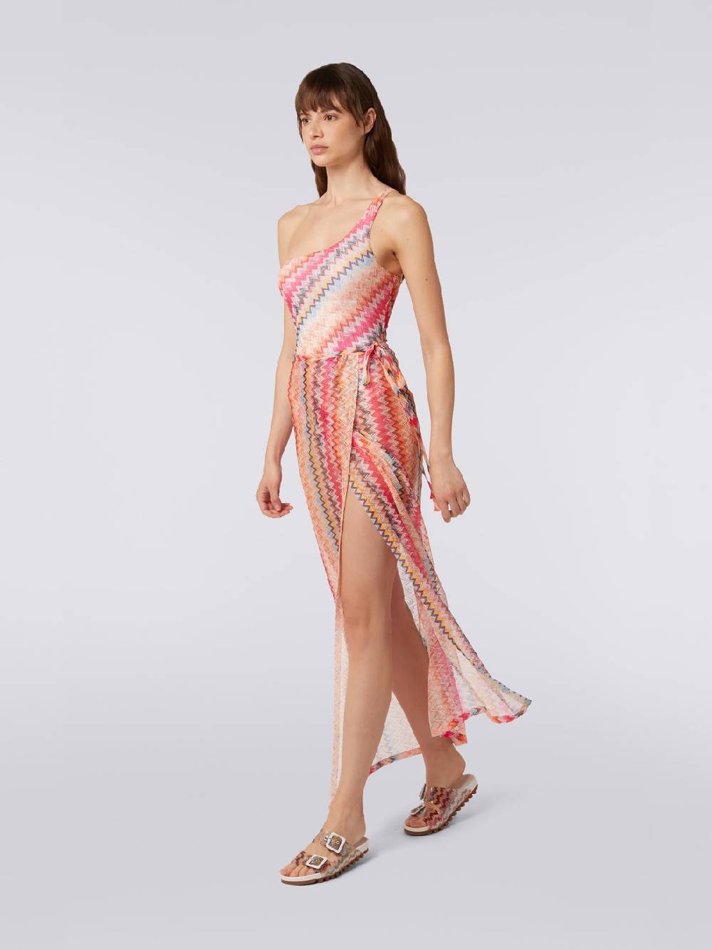 M Missoni Gonna lunga copricostume in tulle chevron Vendite Flash