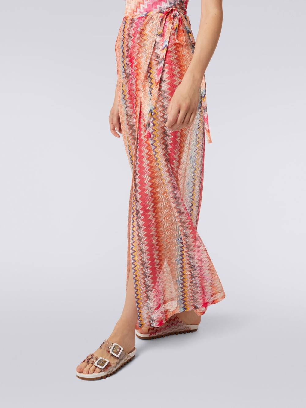 M Missoni Gonna lunga copricostume in tulle chevron Vendite Flash