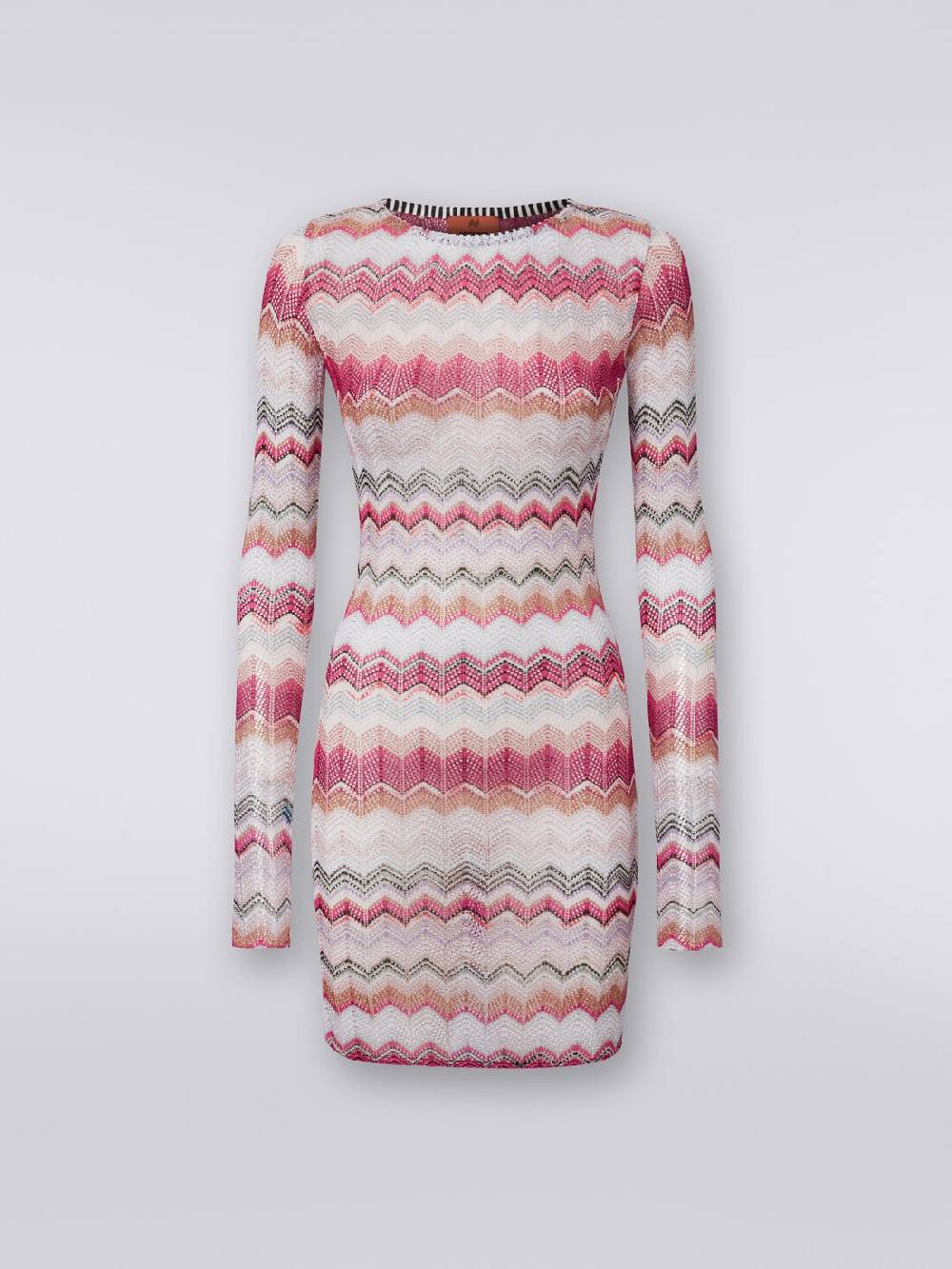 M Missoni Abito crochet zig zag con lurex Comprare a buon mercato
