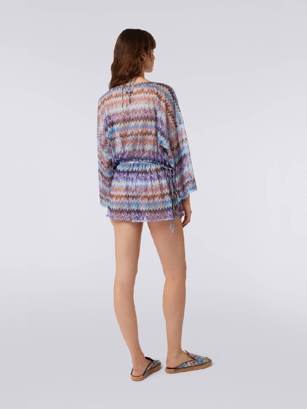 M Missoni Shorts copricostume in tulle di viscosa chevron Flash Sale