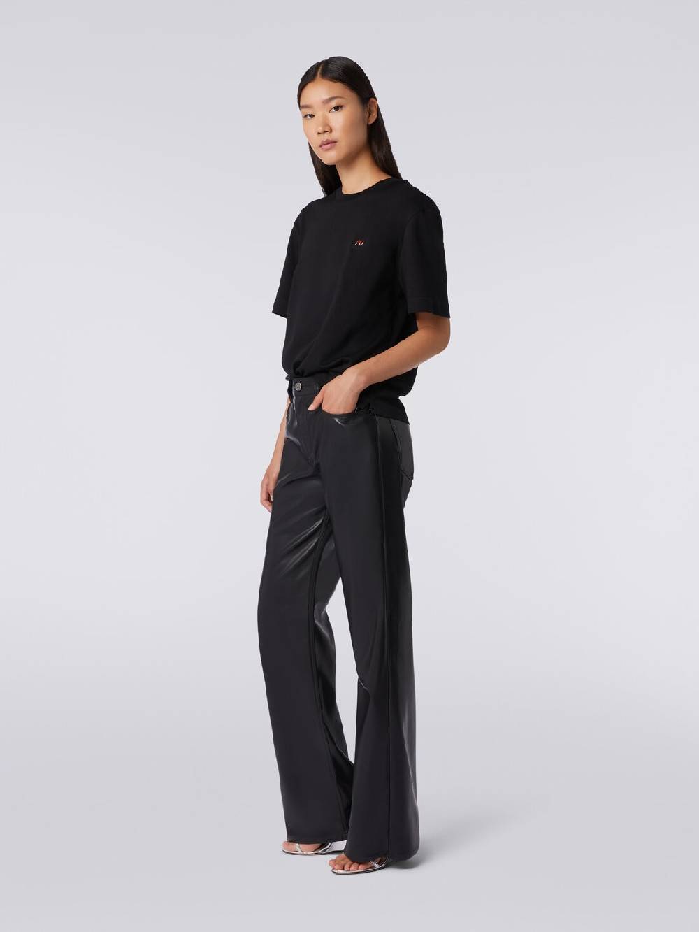 M Missoni Pantaloni cinque tasche in ecopelle Fornitura limitata