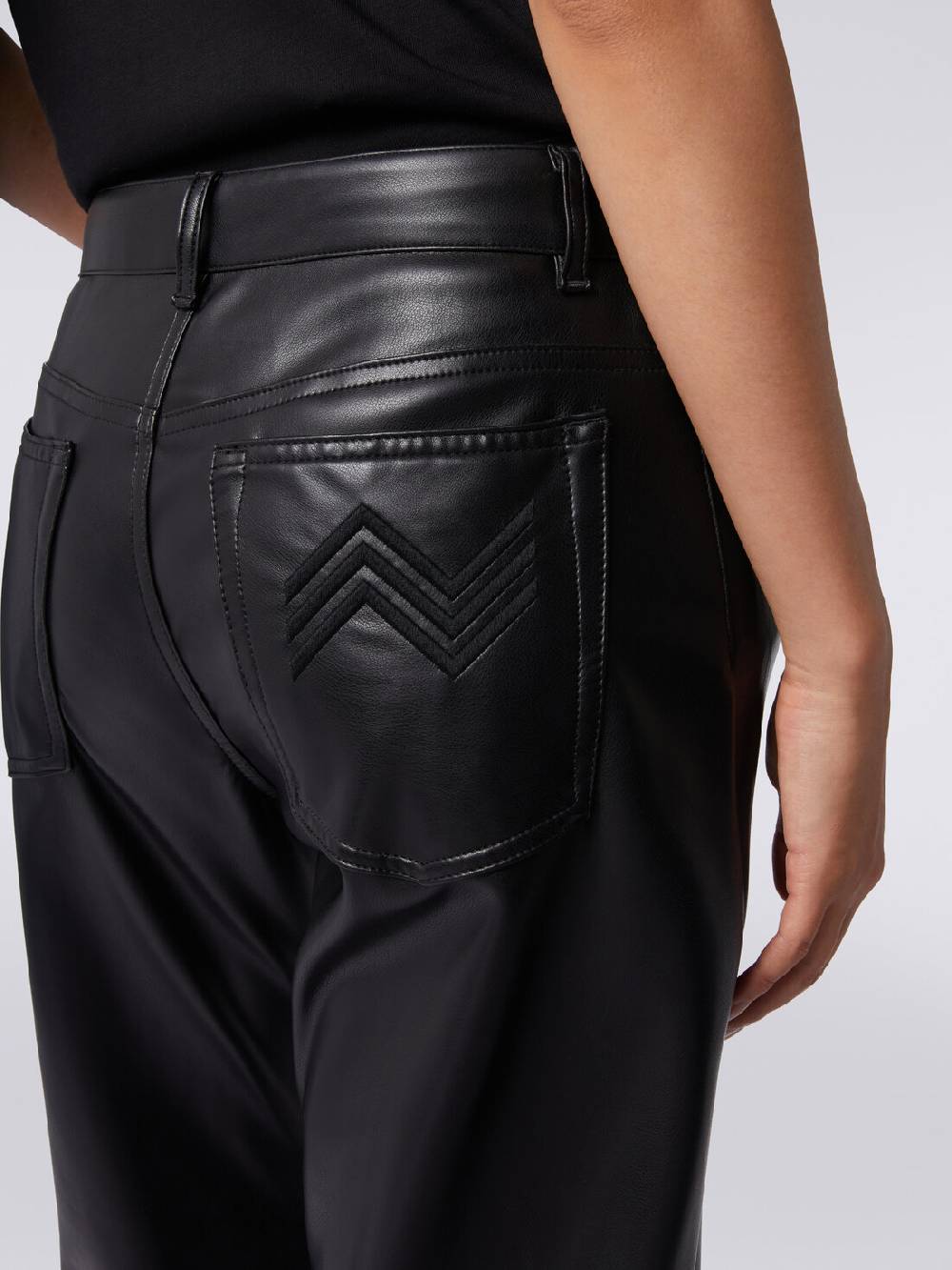 M Missoni Pantaloni cinque tasche in ecopelle Fornitura limitata