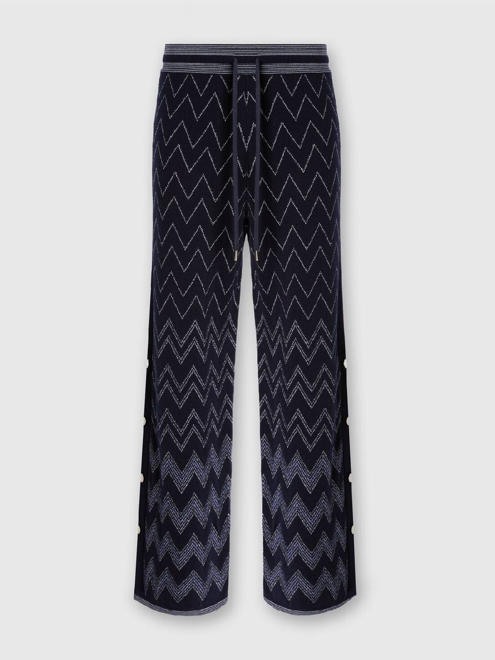 M Missoni Joggers in lana e viscosa zig zag con lurex Vendite stagionali