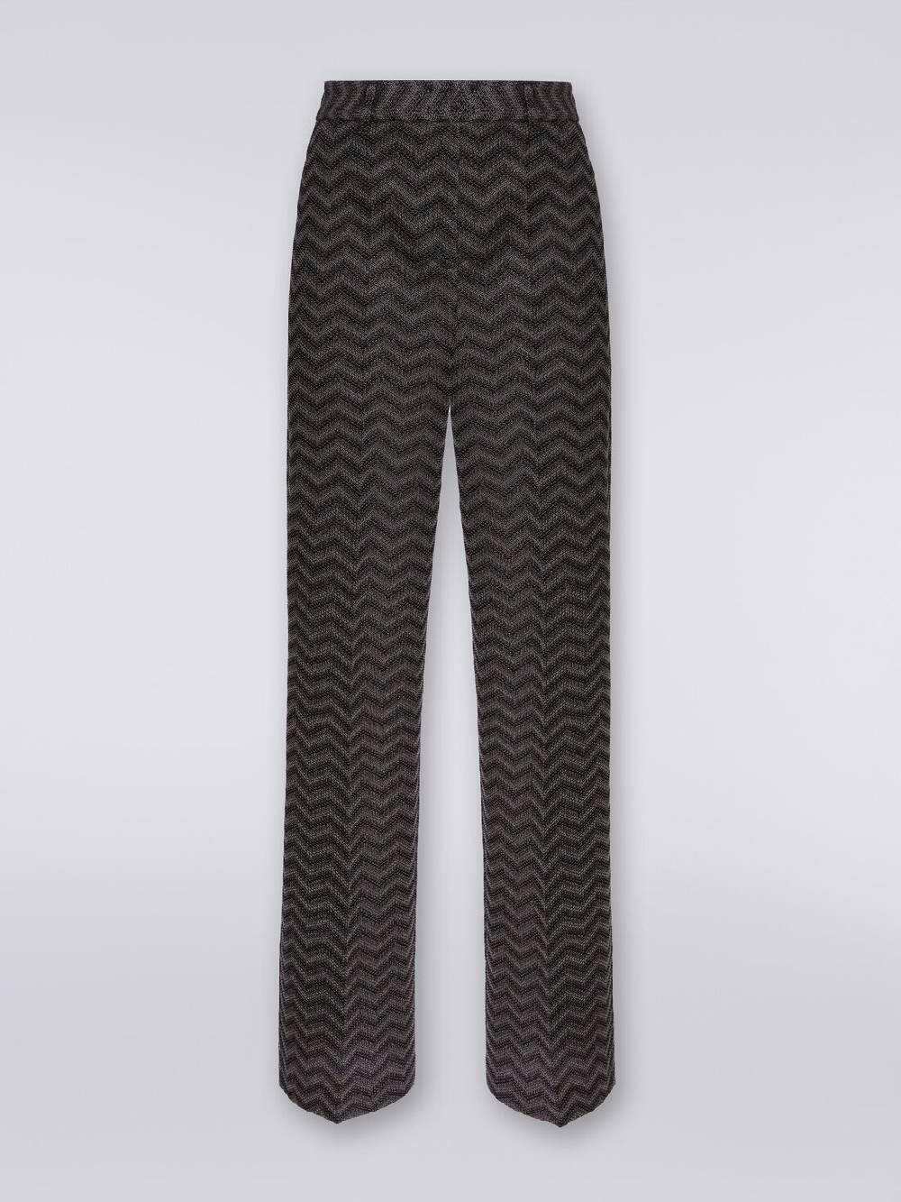 M Missoni Pantaloni dritti in cotone chevron Black Friday