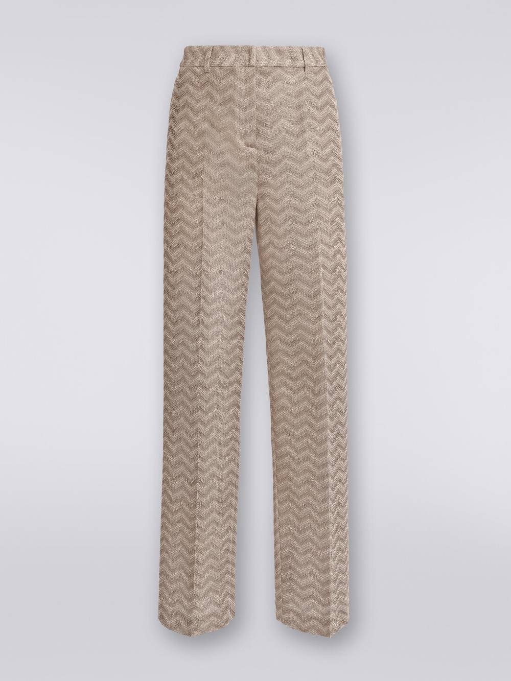 M Missoni Pantaloni dritti in cotone chevron Cyber Monday