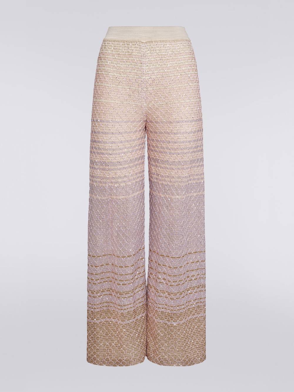 M Missoni Pantaloni in maglia dégradé con paillettes Nuovi prodotti
