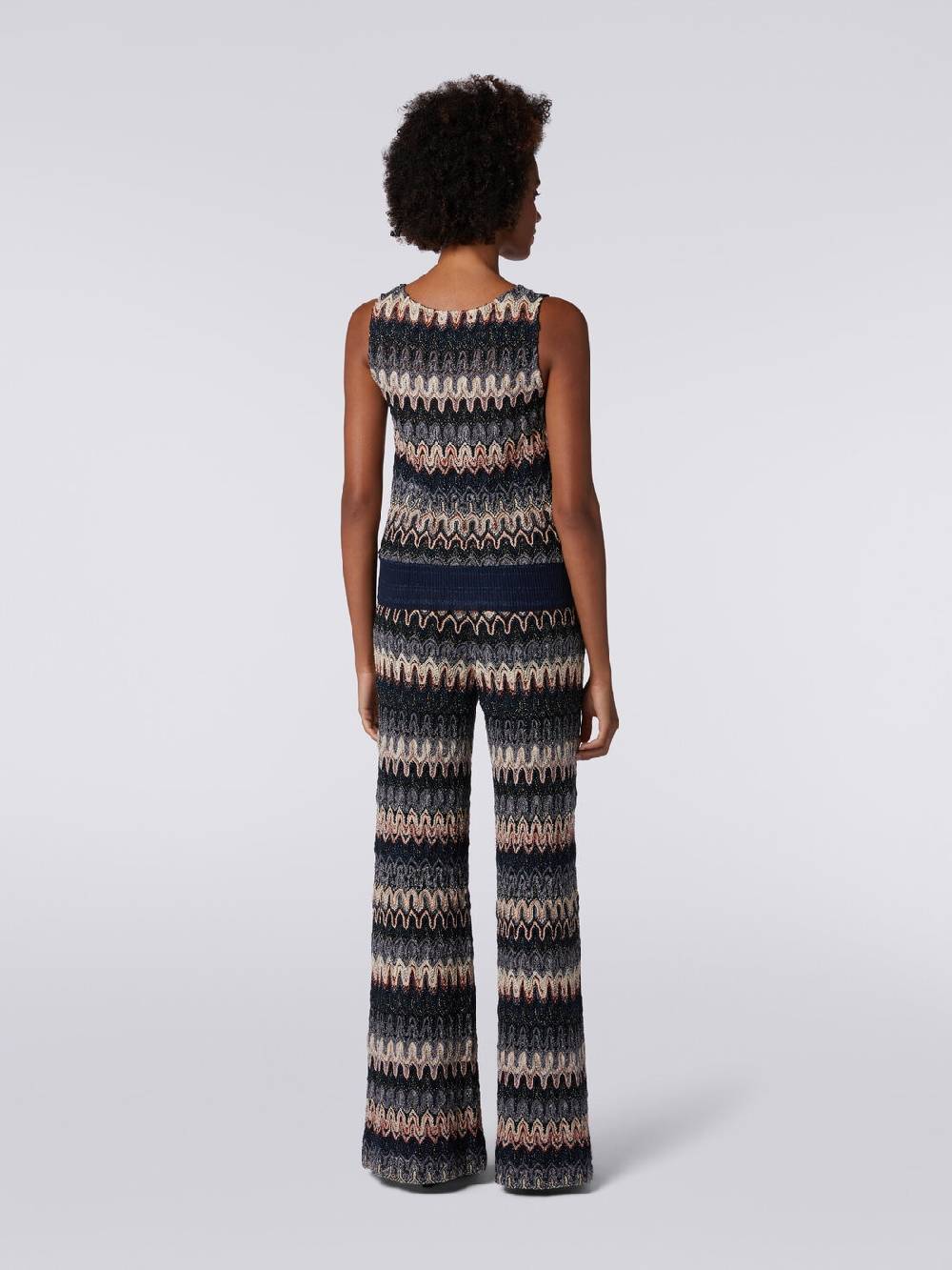 M Missoni Pantaloni in misto viscosa lamé a onde effetto pizzo Bestseller