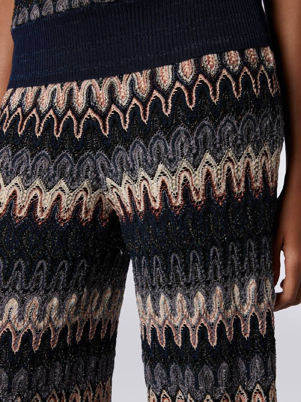 M Missoni Pantaloni in misto viscosa lamé a onde effetto pizzo Bestseller
