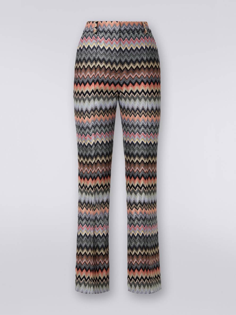 M Missoni Pantaloni cropped in cotone e viscosa zig zag Liquidazione