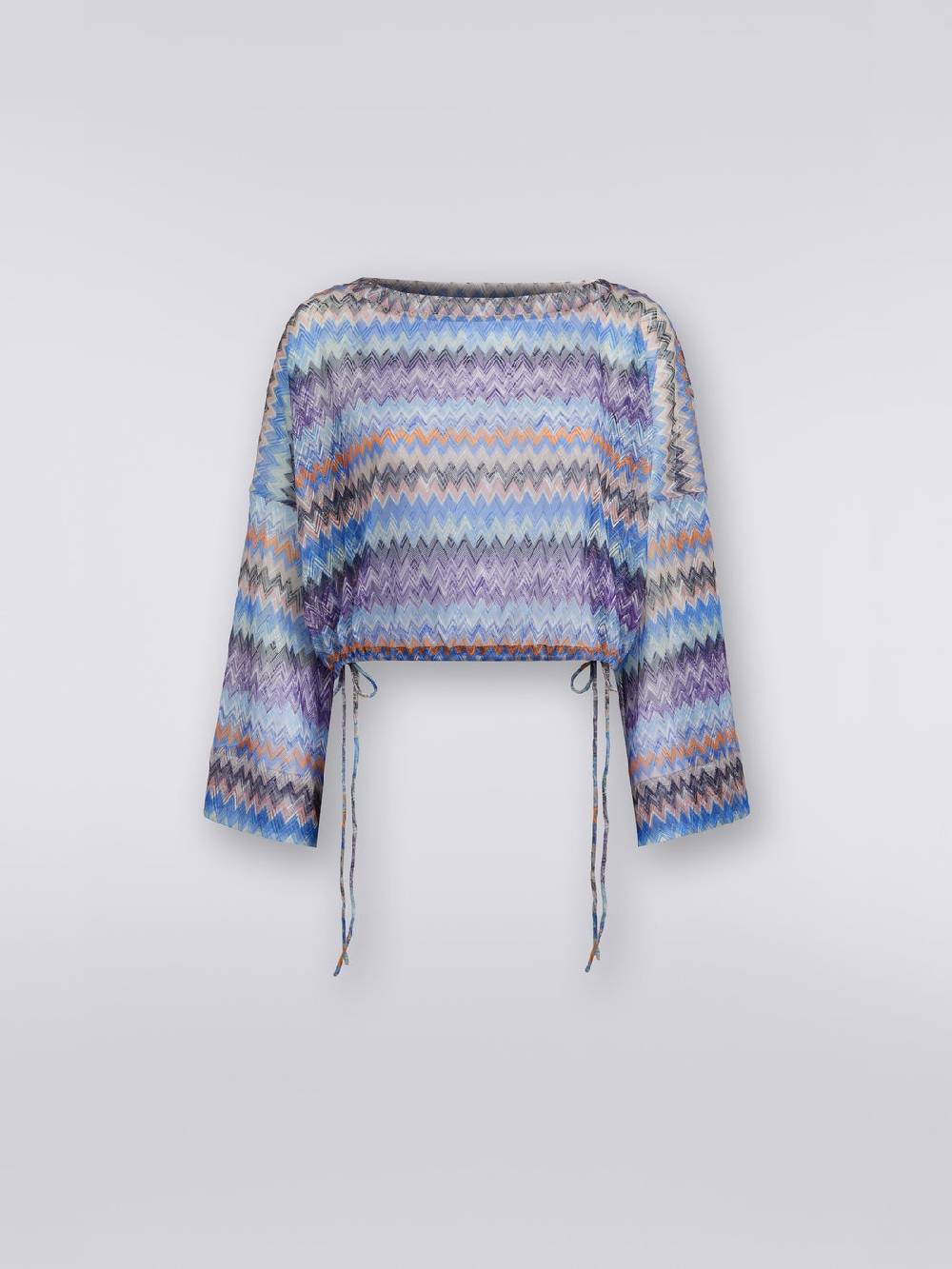 M Missoni Blusa copricostume in tulle di viscosa chevron Prezzo basso
