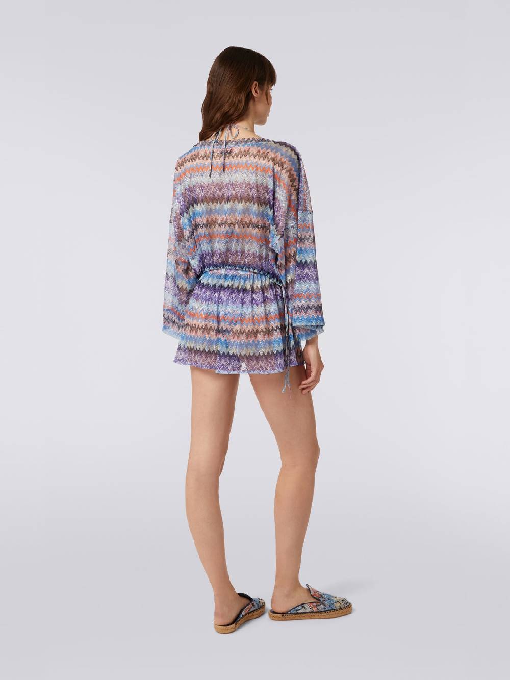 M Missoni Blusa copricostume in tulle di viscosa chevron Prezzo basso
