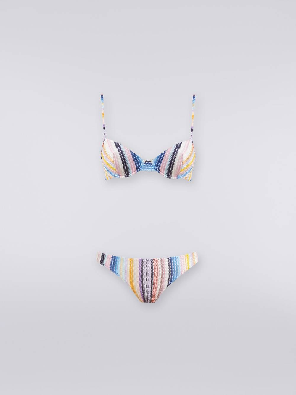 M Missoni Bikini in maglia di viscosa rigata Super Saving Price