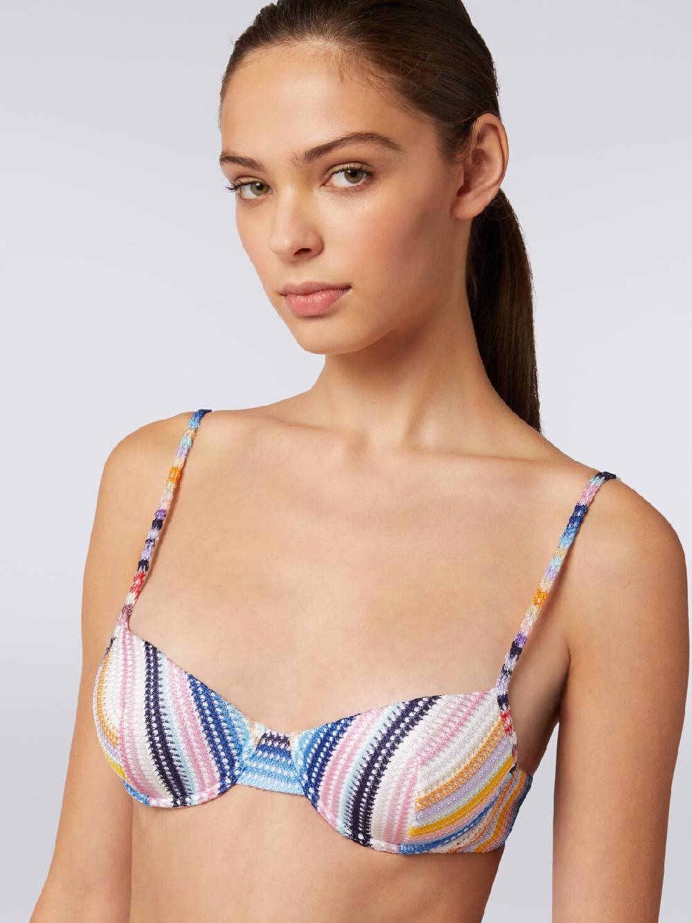 M Missoni Bikini in maglia di viscosa rigata Super Saving Price