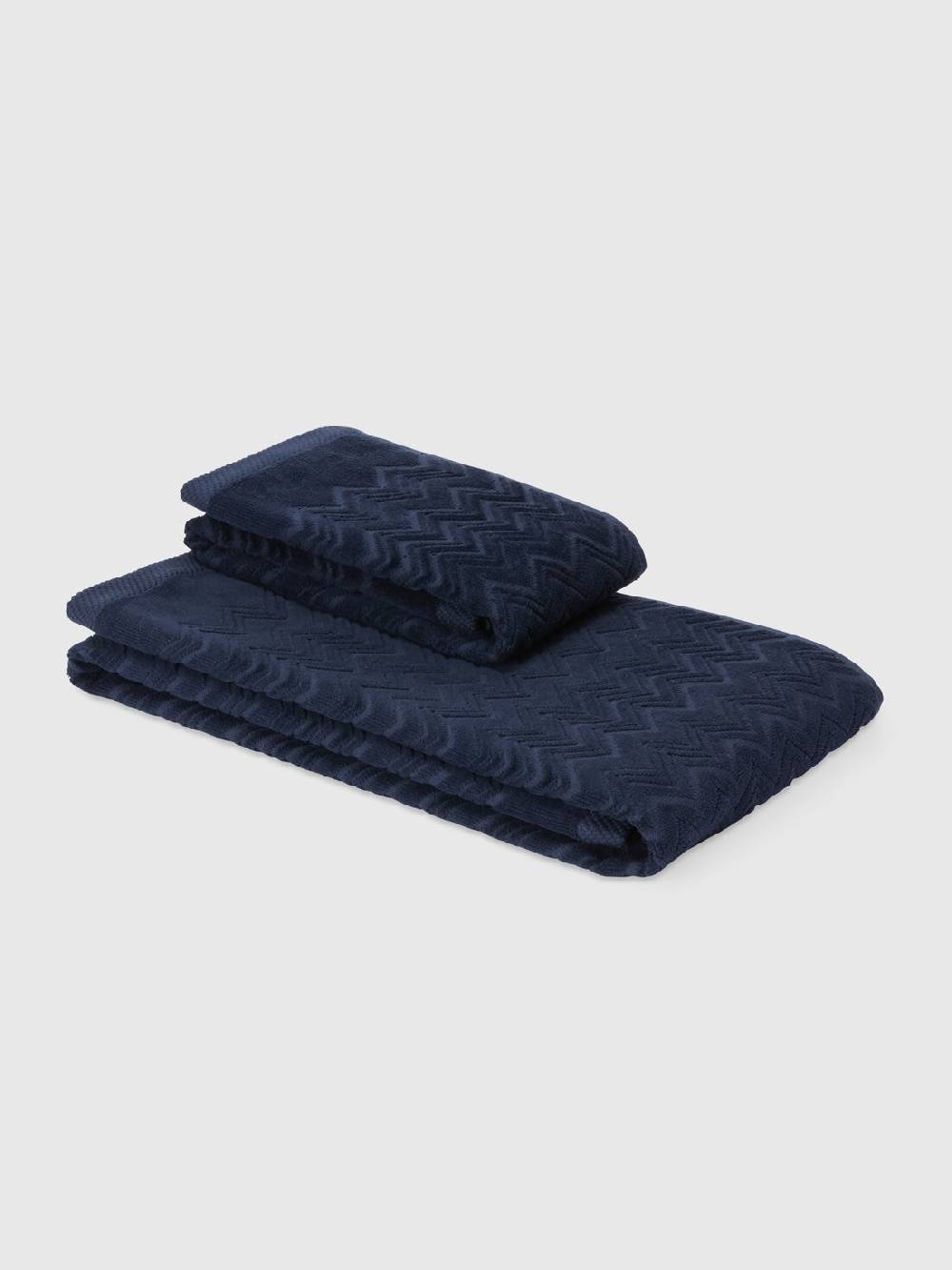 M Missoni Set 2 pezzi di asciugamani da bagno Chalk in spugna di cotone zig zag Discount Store per i nuovi prodotti