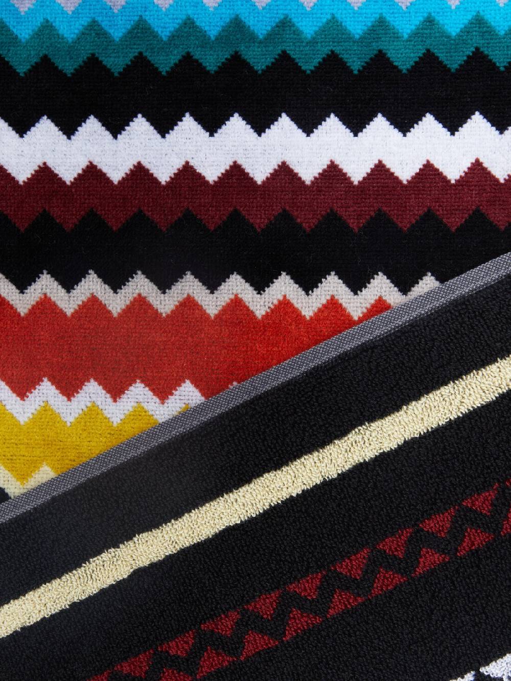 M Missoni Set 2 pezzi di asciugamani da bagno Curt in spugna di cotone chevron Solo un giorno rimasto