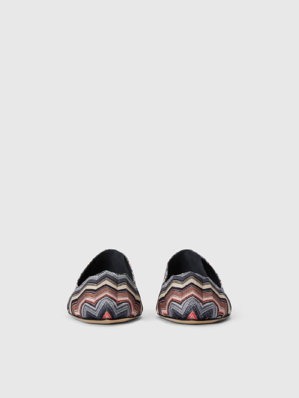 M Missoni Ballerine in tessuto chevron Super sconto