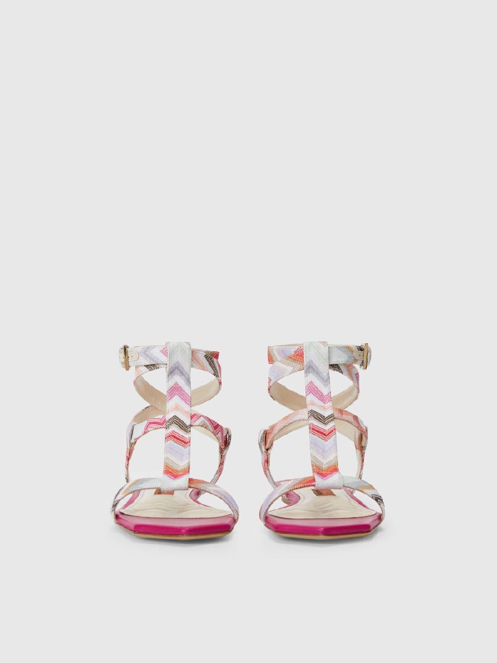 M Missoni Sandali bassi in tessuto zig zag 50% di sconto con spedizione gratuita