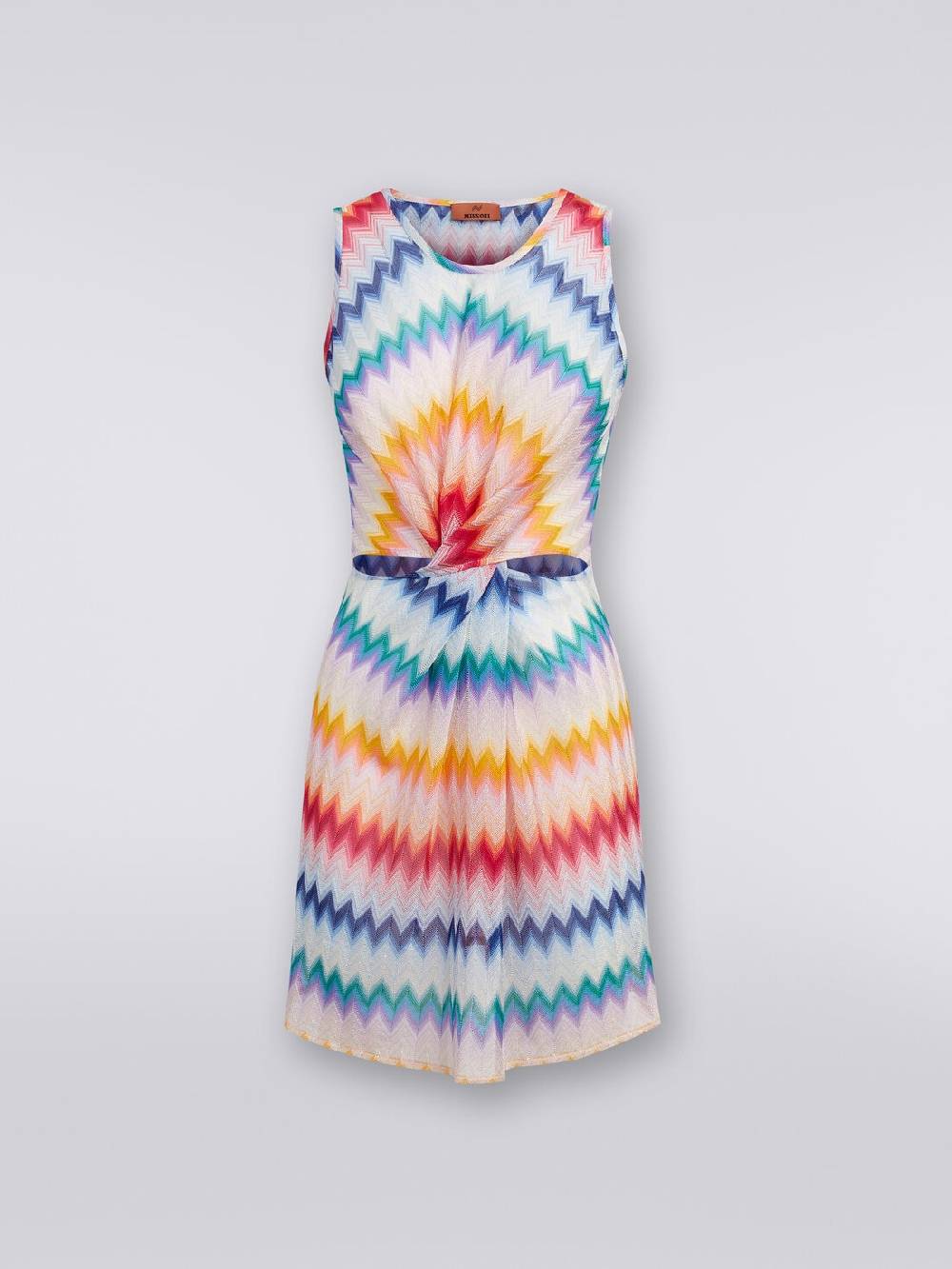 M Missoni Copricostume corto con scollatura torchon e stampa zig zag In vendita