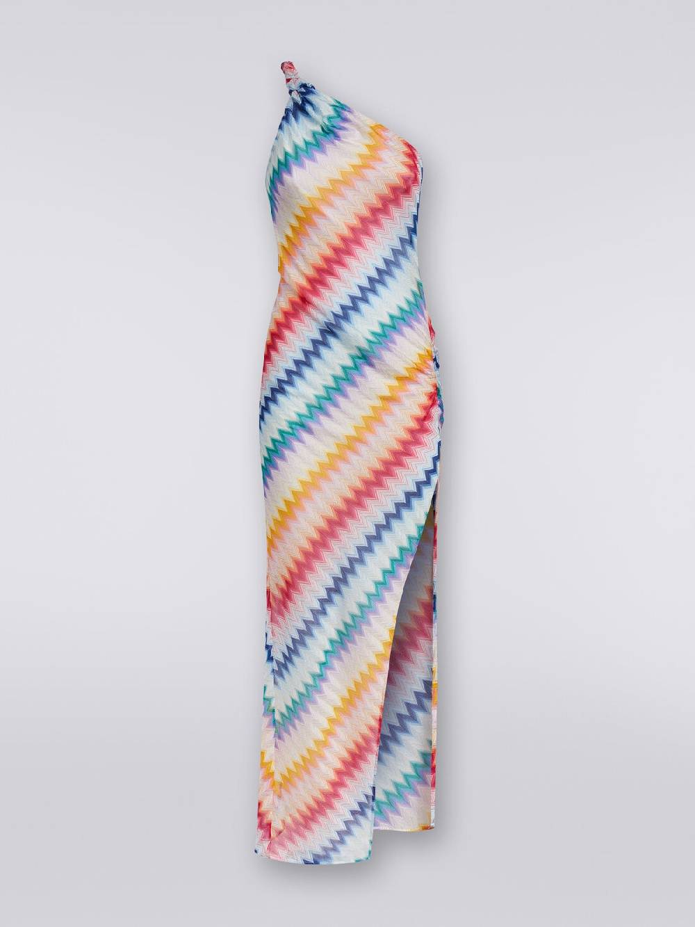 M Missoni Copricostume monospalla lungo con stampa zig zag Duty-free