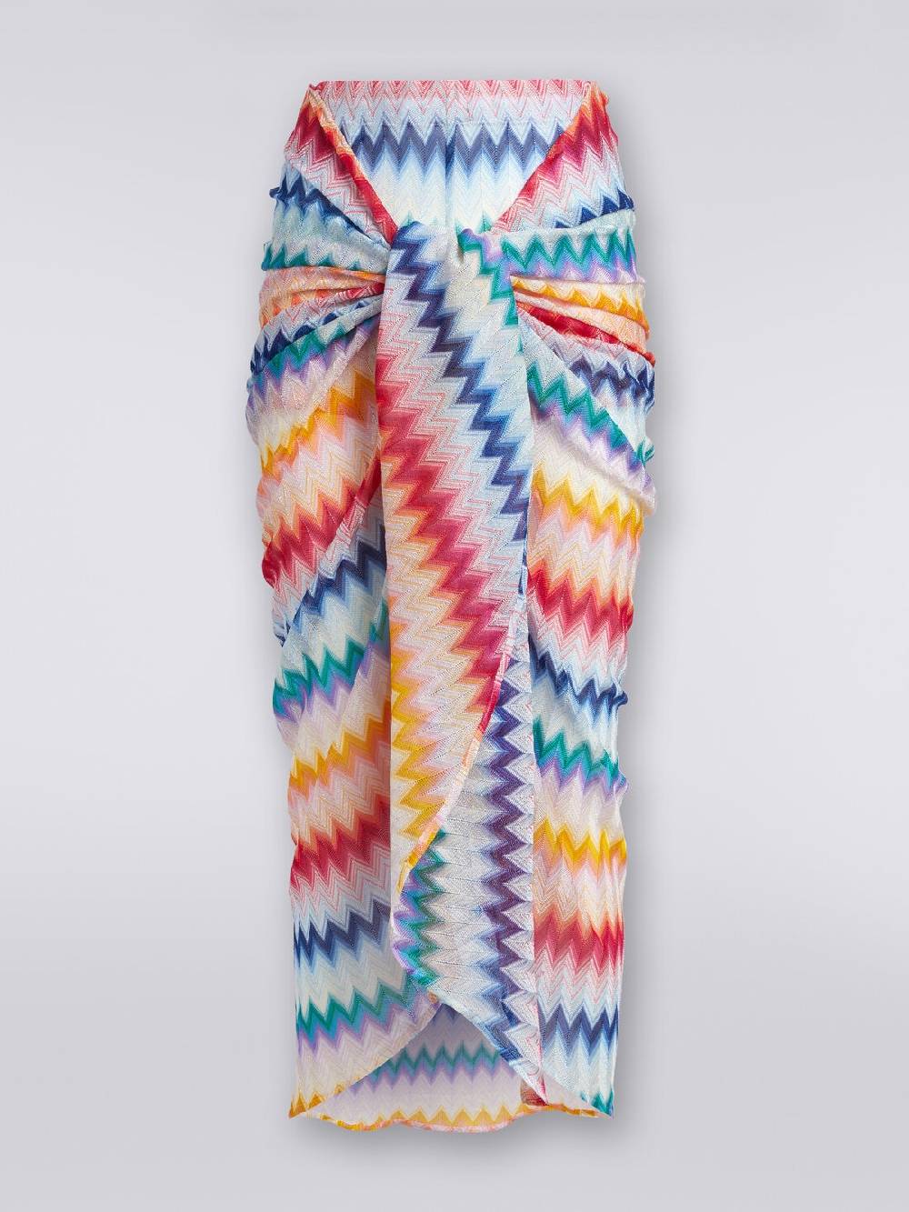 M Missoni Gonna pareo motivo zig zag con lurex In Linea