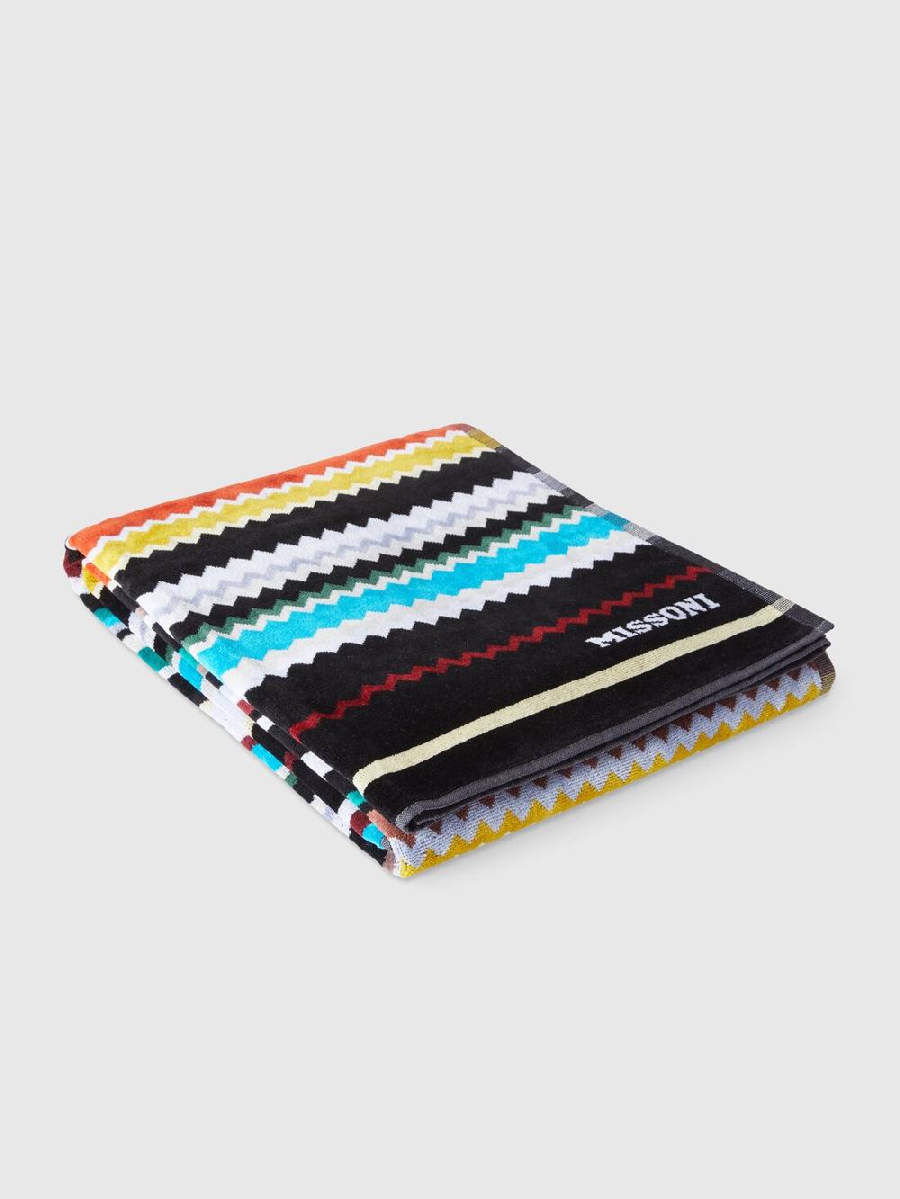 M Missoni Telo mare 100x180 cm Curt in spugna di cotone zig zag Vendita