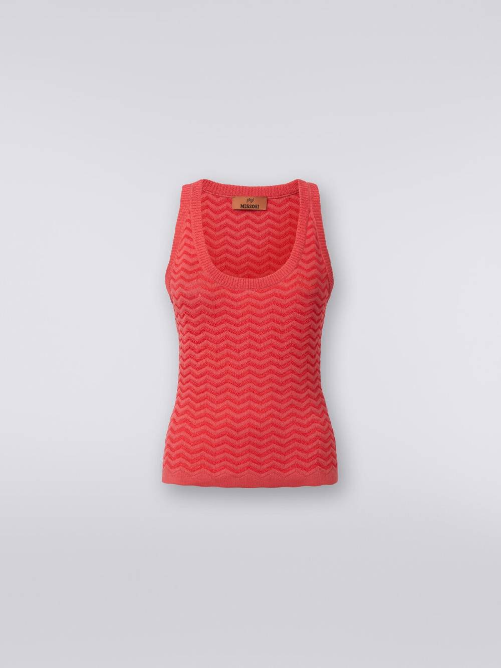 M Missoni Canottiera in maglia di viscosa e cotone chevron Negozi Online