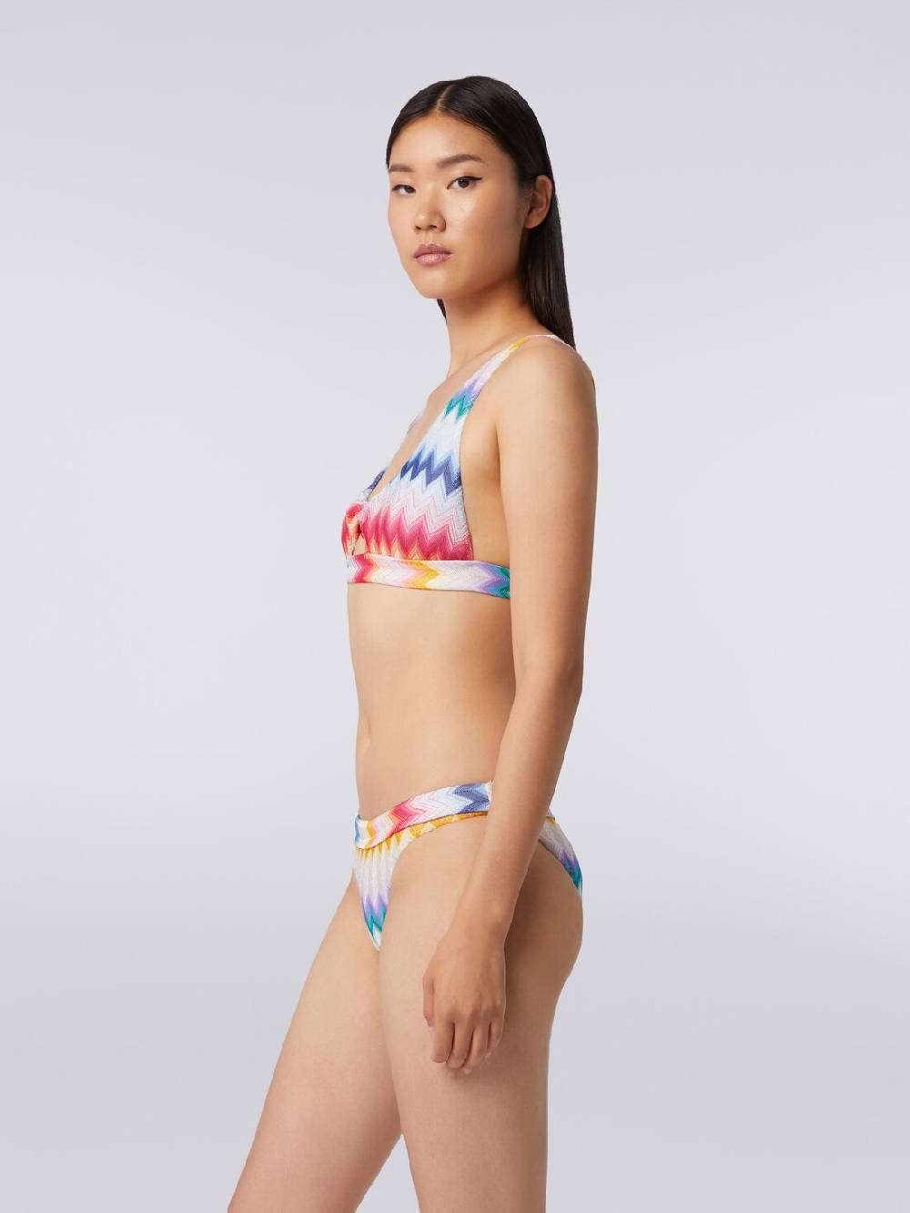 M Missoni Bikini in viscosa zig zag con lurex Consegna Veloce