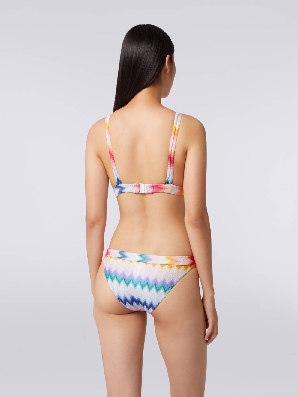 M Missoni Bikini in viscosa zig zag con lurex Consegna Veloce