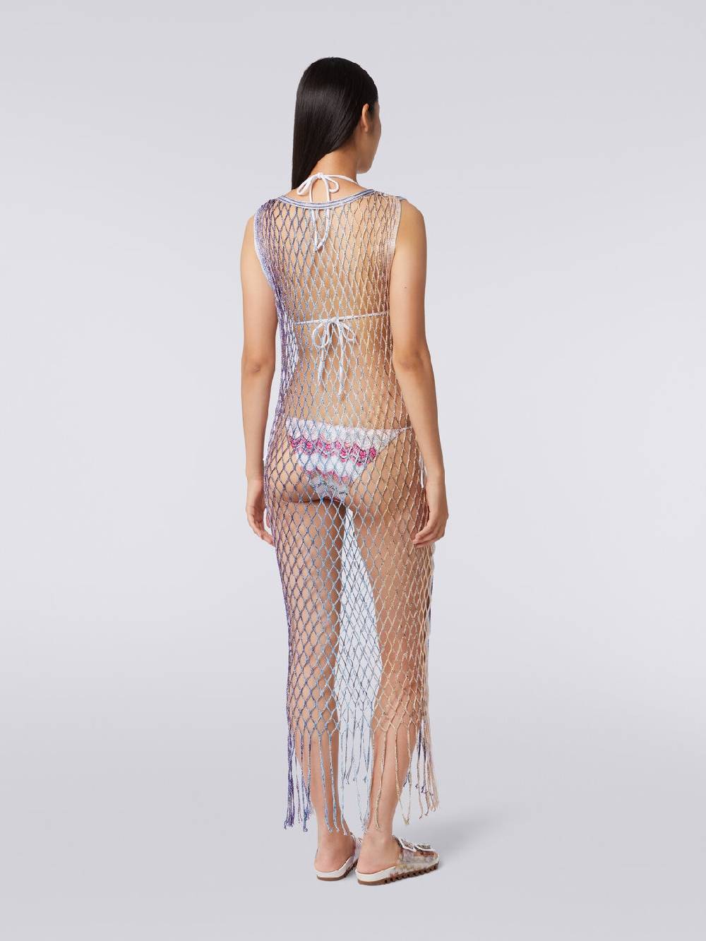 M Missoni Copricostume in rete effetto metal con frange Fino Al -60%