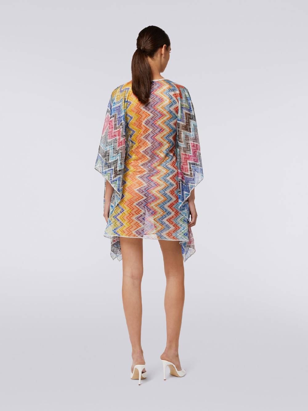 M Missoni Caftano copricostume corto zig zag con lurex Novità