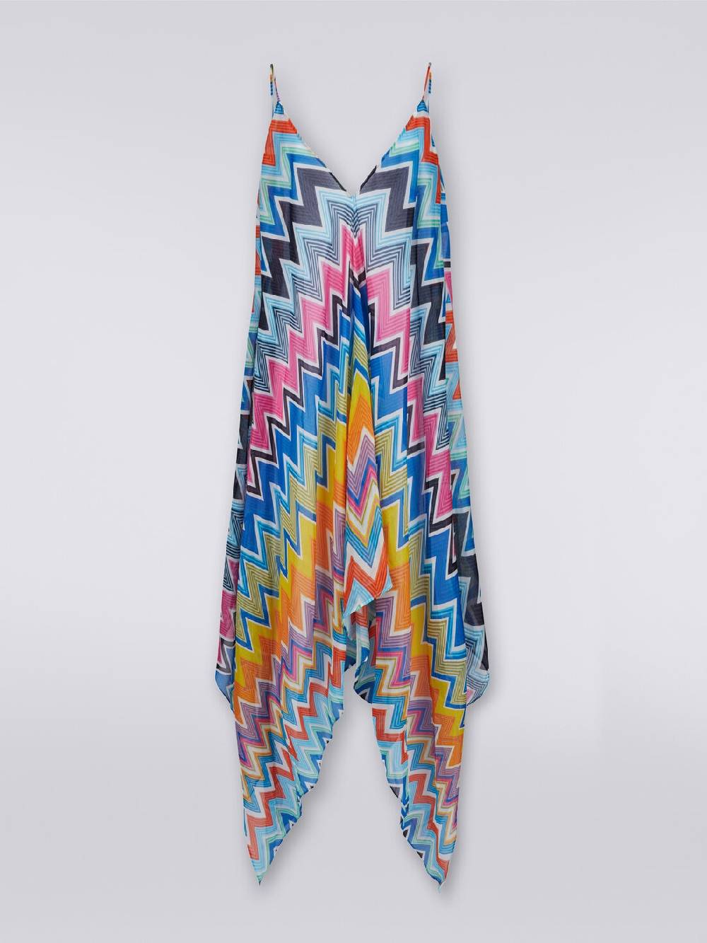 M Missoni Copricostume lungo taglio foulard in cotone e seta stampato Offerta