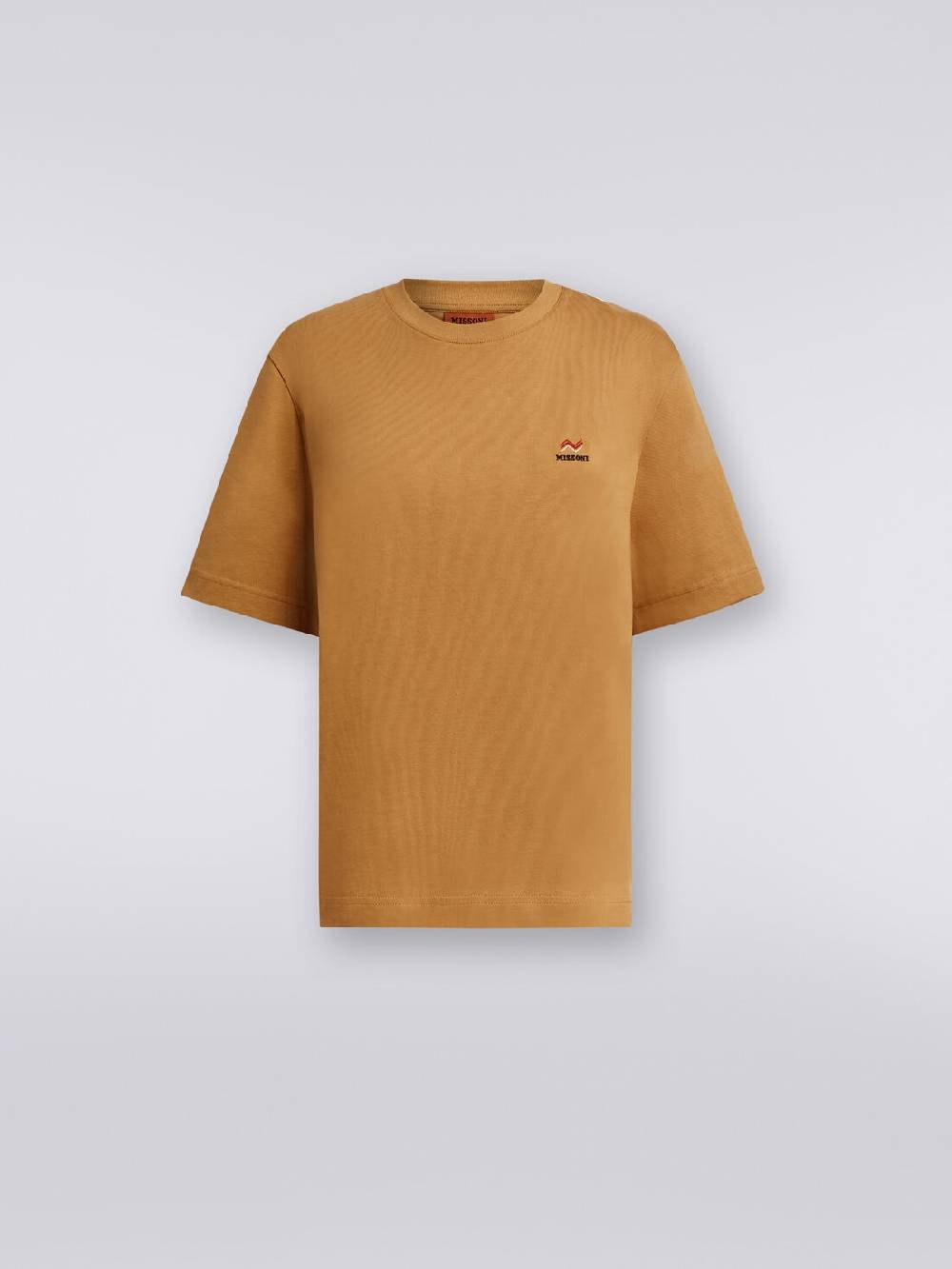 M Missoni T-shirt girocollo in cotone con ricamo e logo Outlet