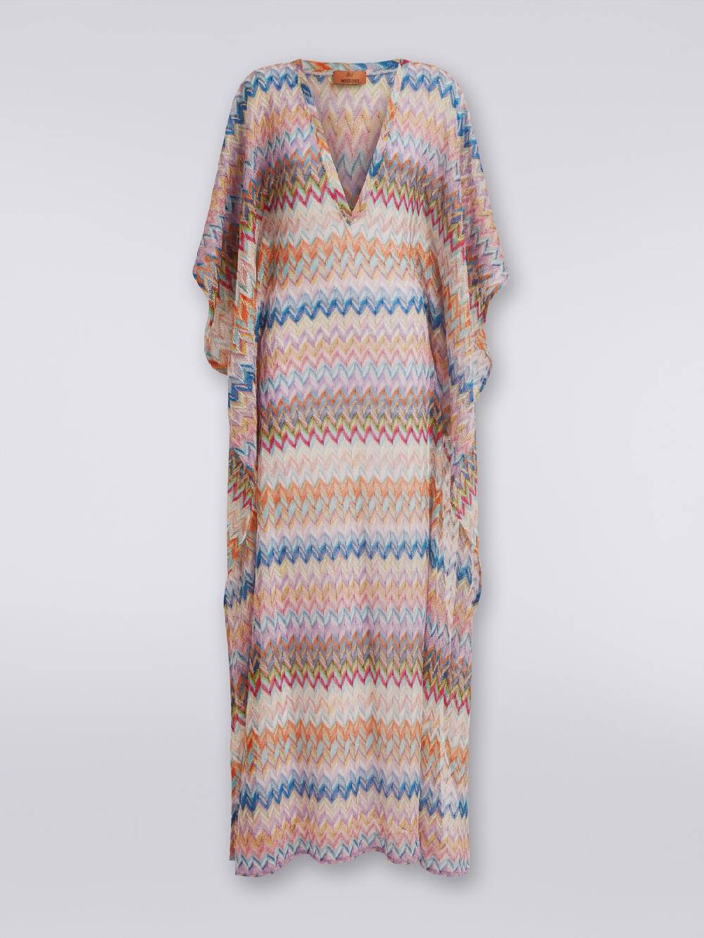 M Missoni Caftano copricostume lungo con scollo a V e lurex Vendita Calda