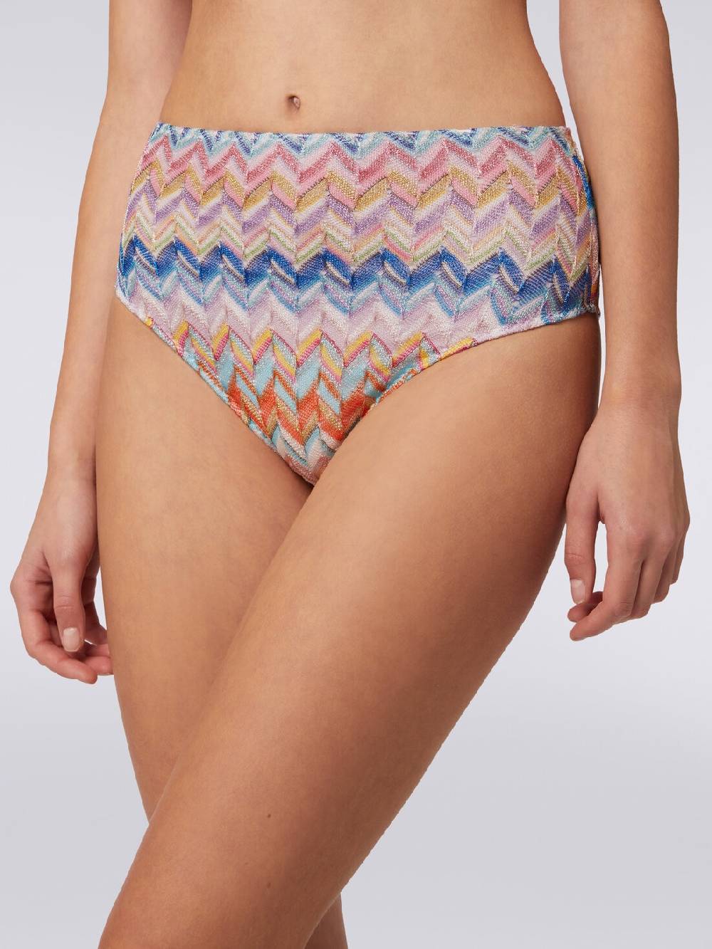 M Missoni Bikini in viscosa e lurex con top torchon e slip alto Saldi Di Fabbrica