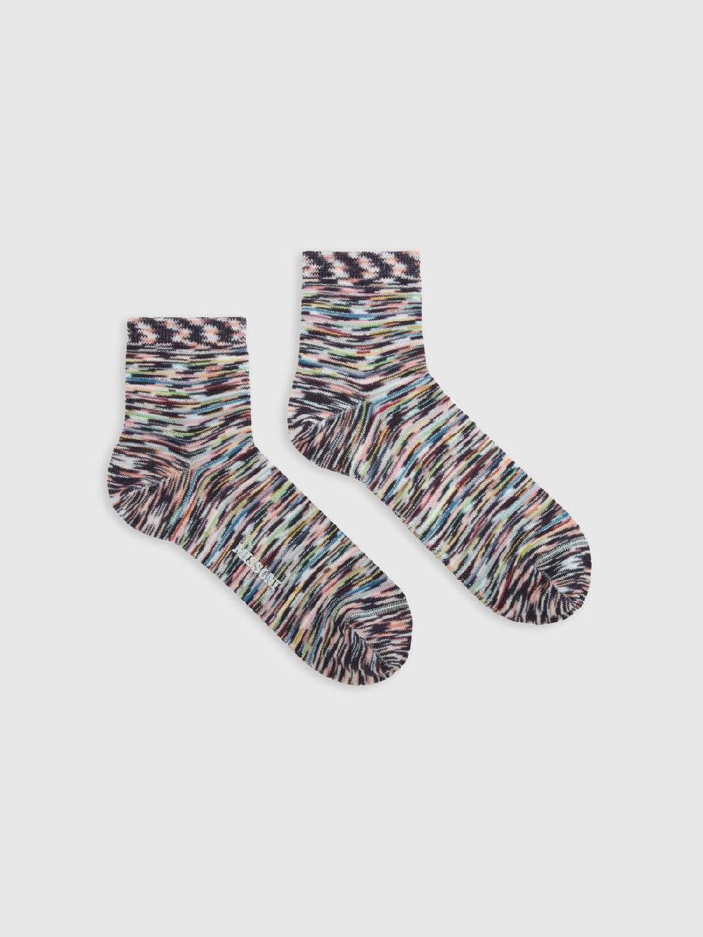 M Missoni Calze in maglia di cotone e viscosa fiammata Sconto di tempo limitato
