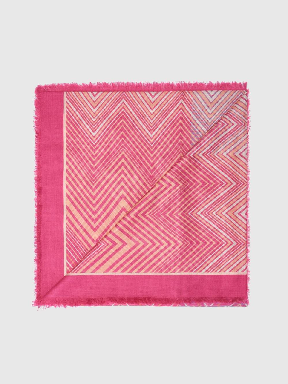 M Missoni Scialle in modal e seta chevron Prezzo di fabbrica