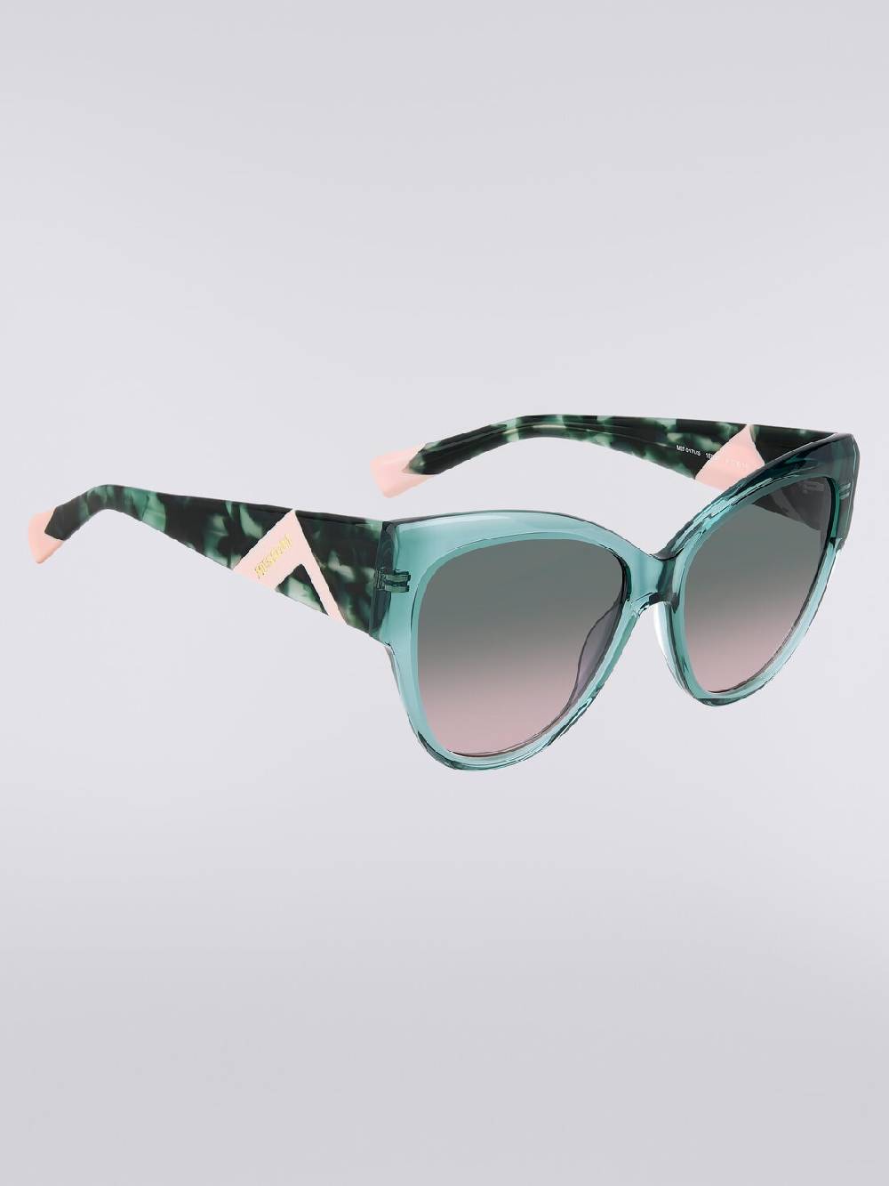 M Missoni Occhiali da sole con montatura stondata e inserto logo a contrasto Grande vendita