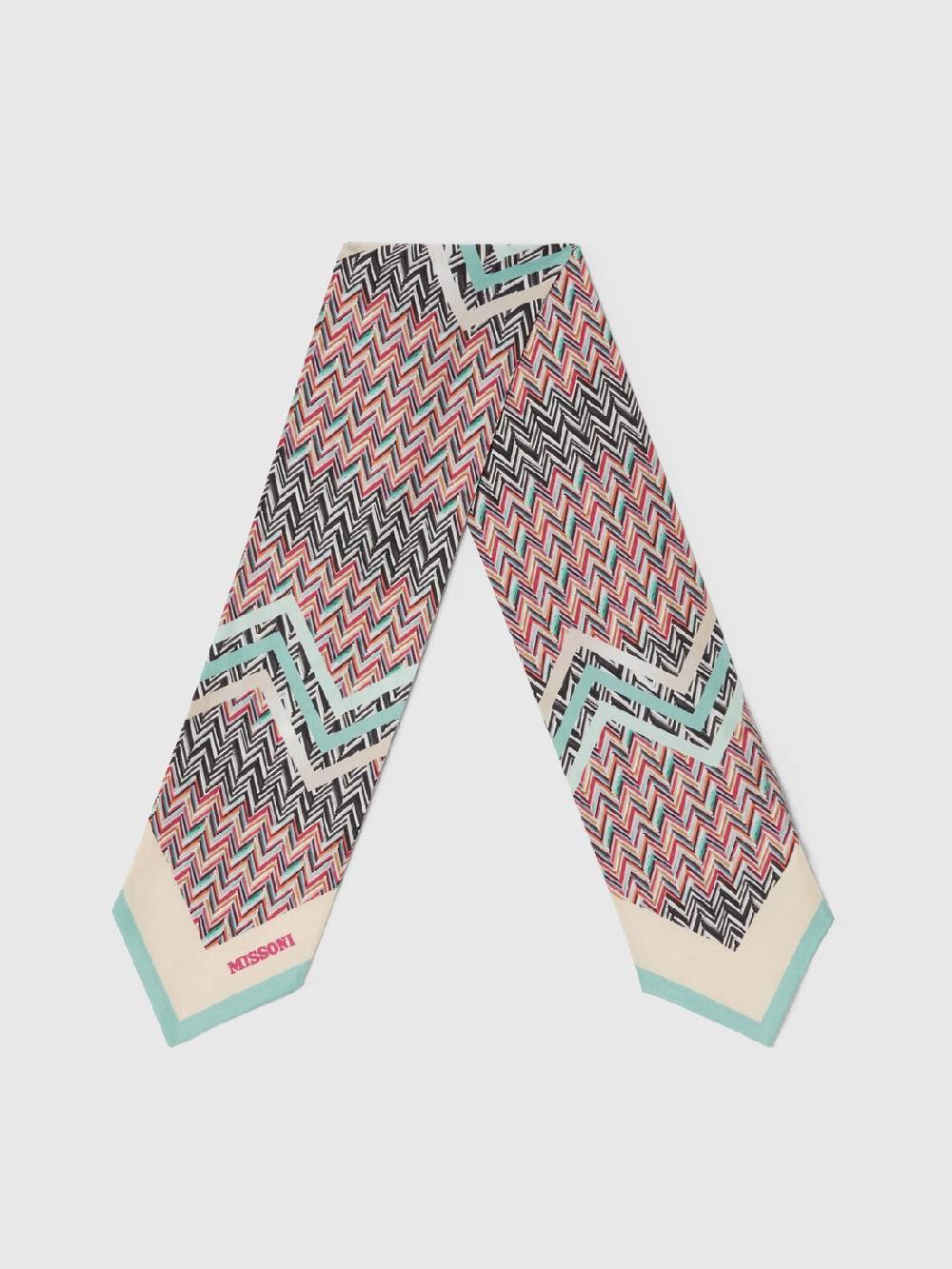 M Missoni Foulard in seta zig zag Fornitura limitata