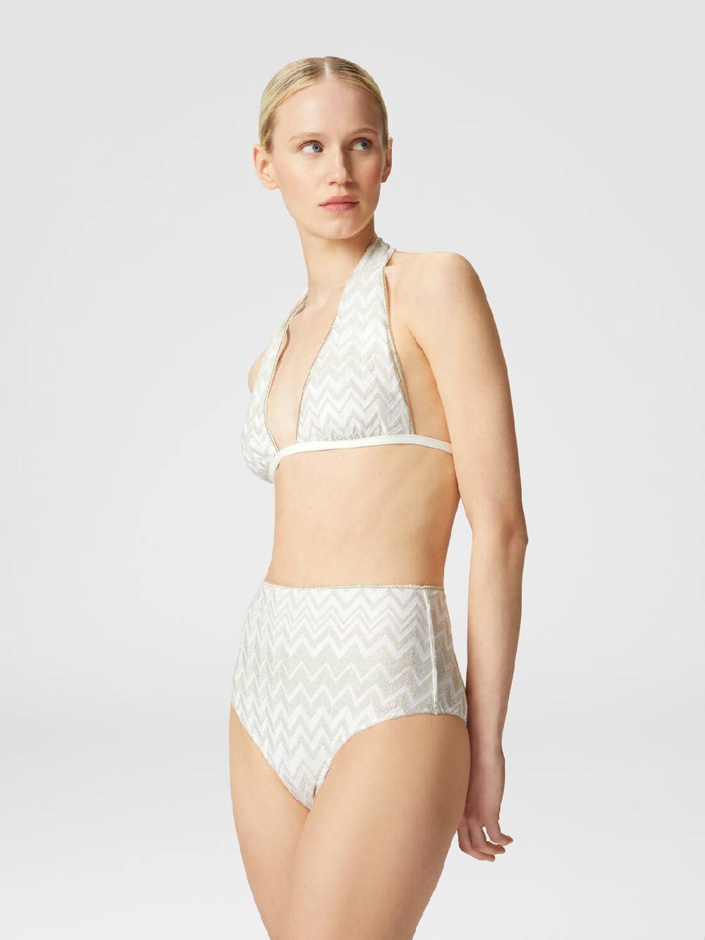 M Missoni Bikini in misto viscosa chevron tono su tono con lurex Offerta Pasqua