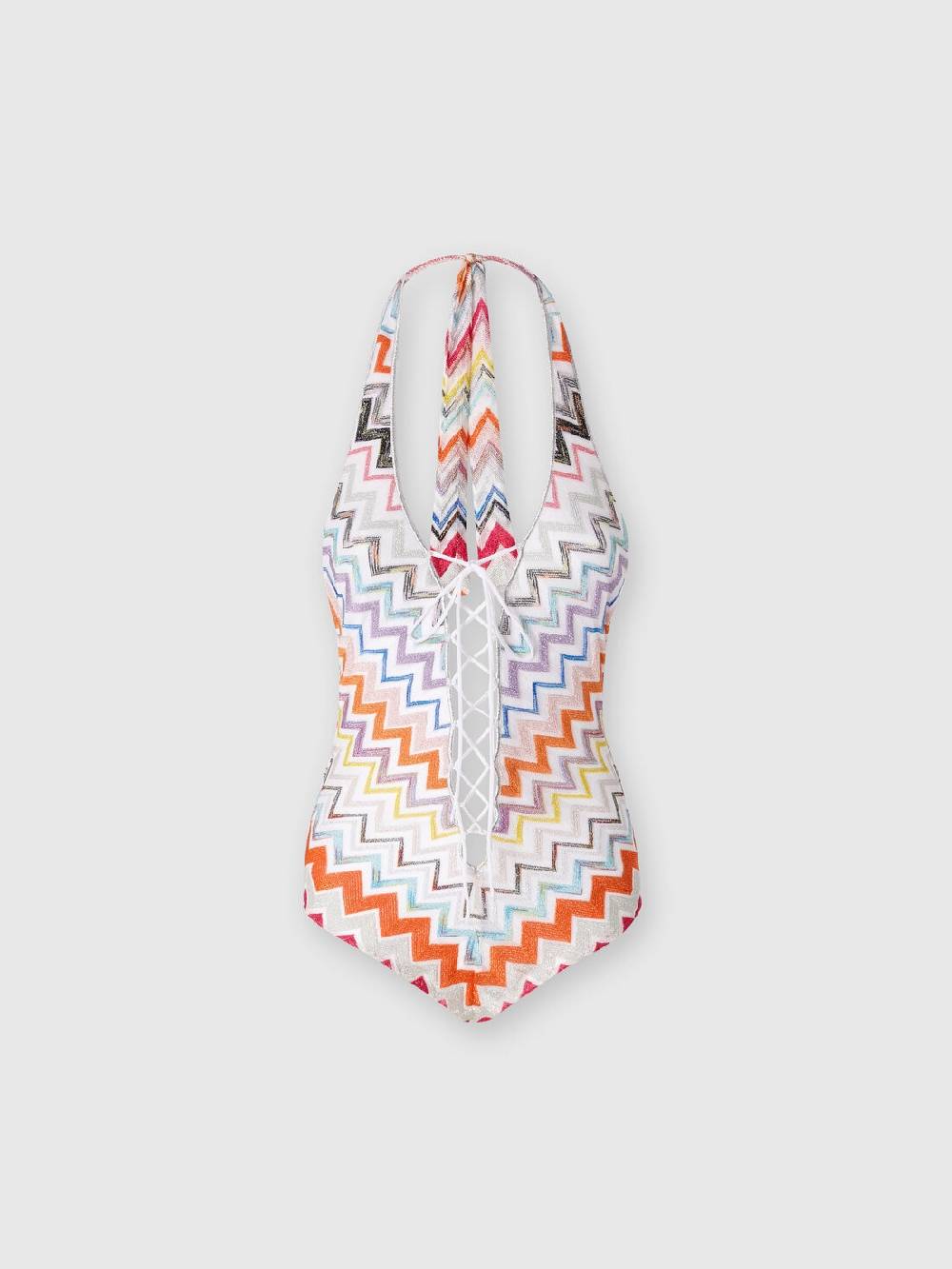 M Missoni Costume intero in viscosa zig zag con lurex Offerta per la Festa della Mamma