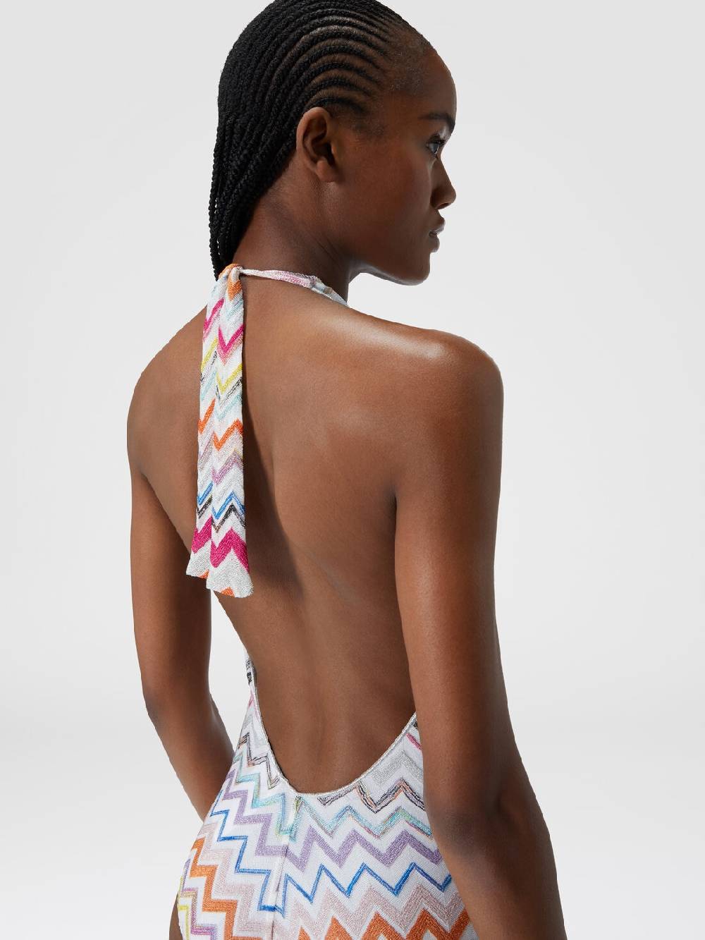 M Missoni Costume intero in viscosa zig zag con lurex Offerta per la Festa della Mamma