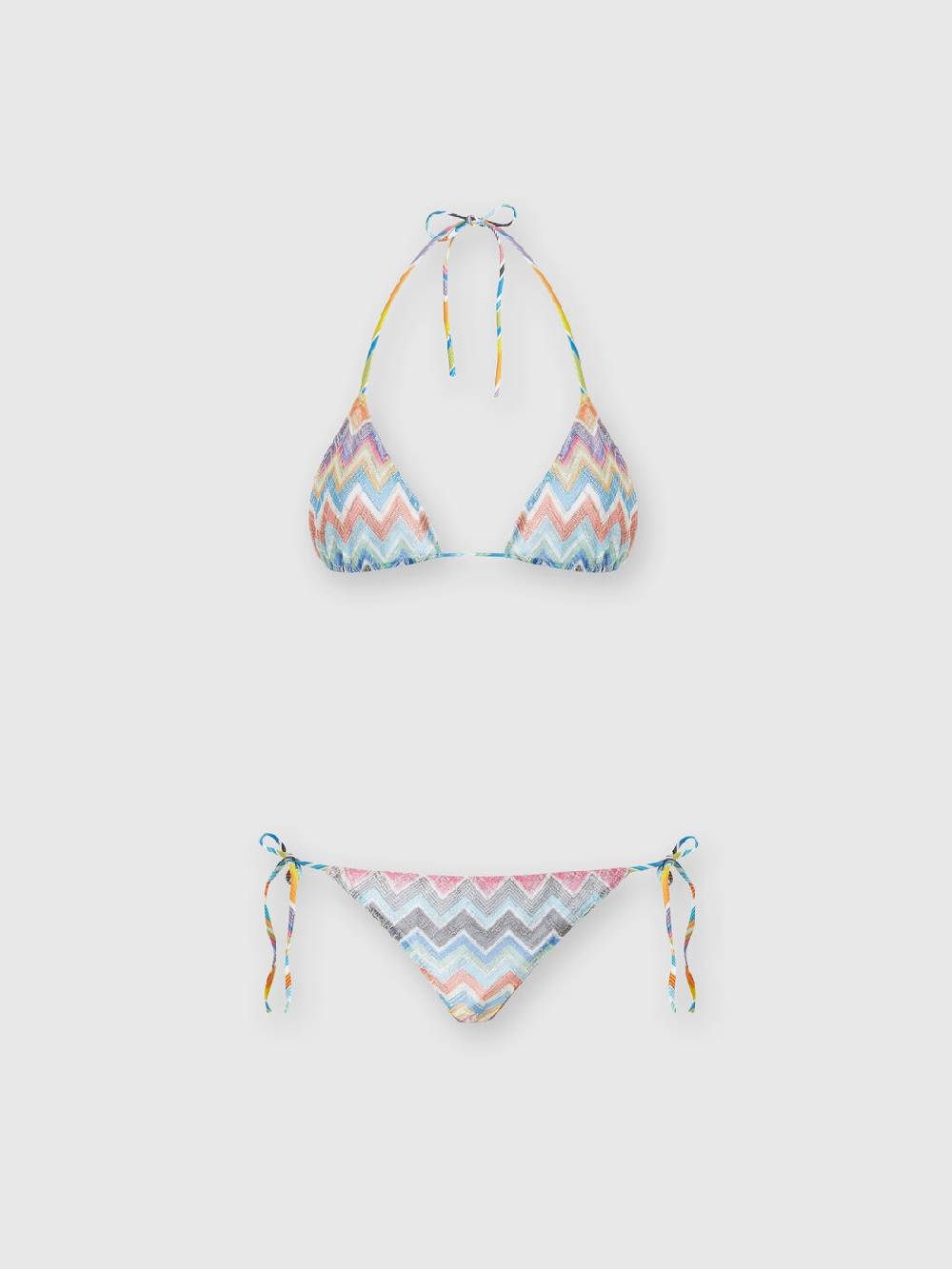 M Missoni Bikini in misto viscosa zig zag con lurex Offerta Giorno del Papà