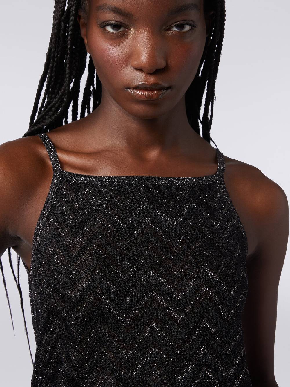 M Missoni Canottiera in maglia chevron lamé Offerta migliore