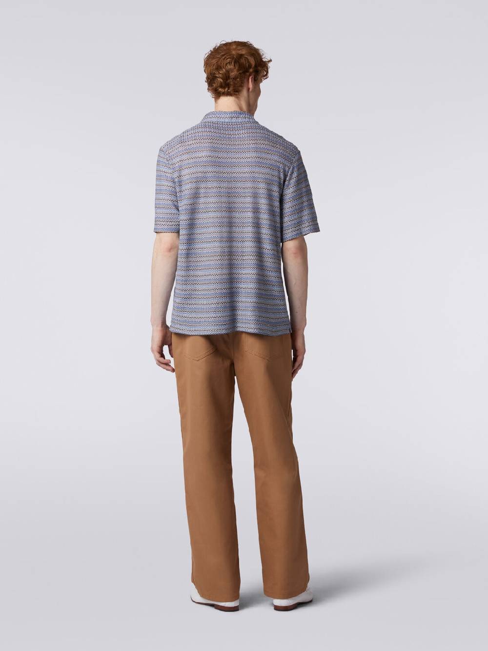 M Missoni Camicia a maniche corte modello bowling zig zag Offerta temporanea