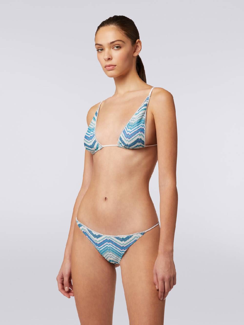 M Missoni Bikini in misto viscosa chevron con lurex Lightning offer