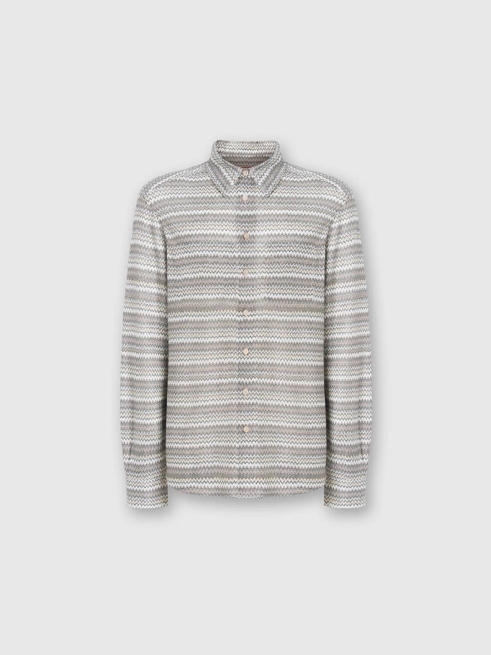 M Missoni Camicia a maniche lunghe in misto viscosa chevron Comprane uno, ottenene uno gratis